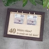Ramka na pieniądze urodziny na prezent 40 lat